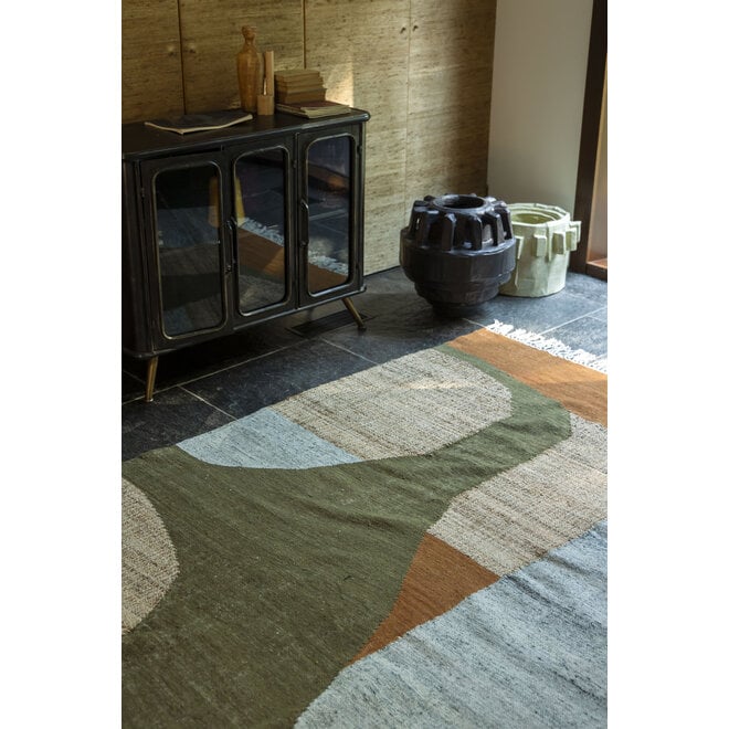 Vloerkleed Pavilion 200x300 Natural groen bruin