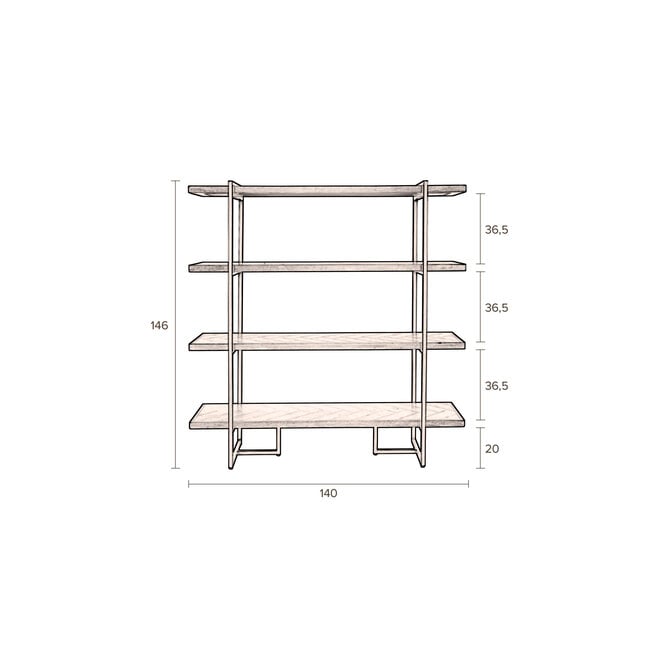 Wandplank Class zwart