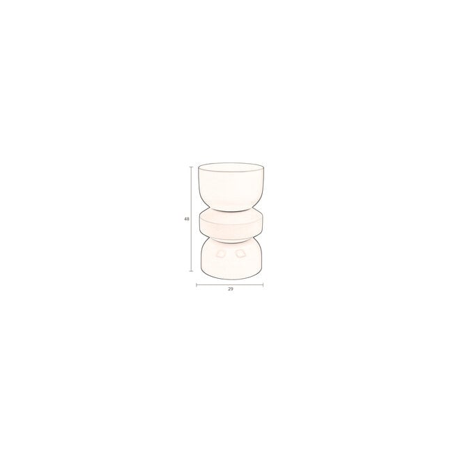 Bijzettafel Apollo Beige