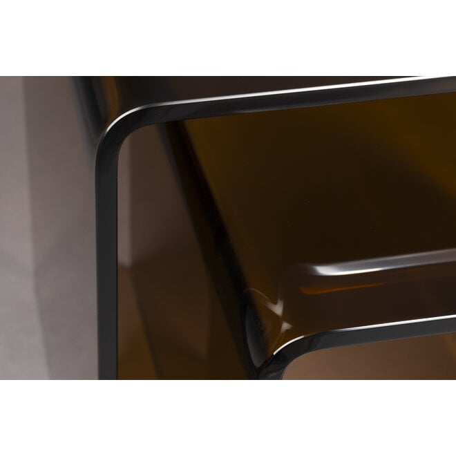 bijzettafel Vetro Set of 2 bruin