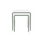 bijzettafel Vetro Set of 2 Transparant