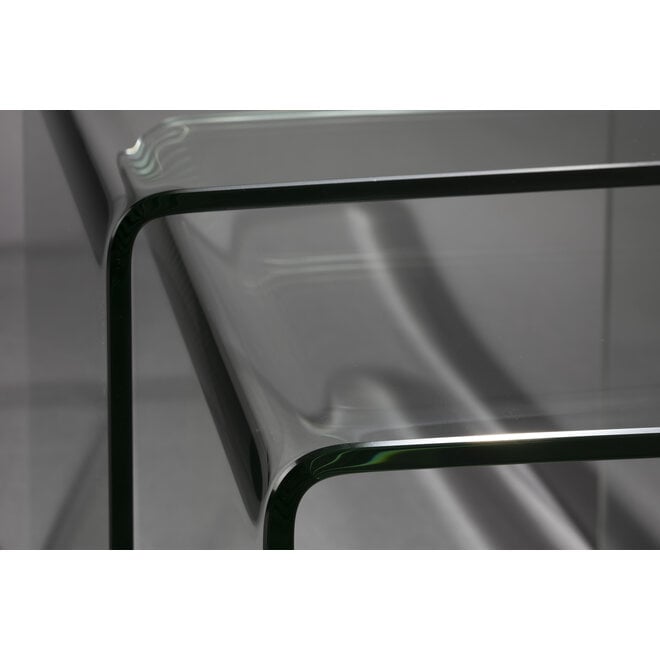 bijzettafel Vetro Set of 2 Transparant