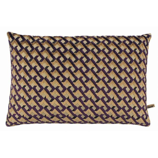 Claudi Sierkussen Madelon Purple/Gold 30x45 cm
