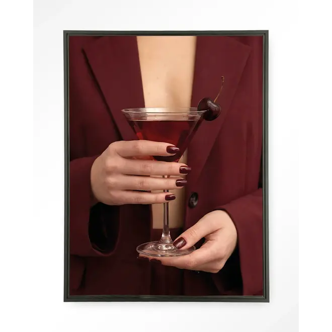 Urban Cotton Wandkleed Cherry Martini