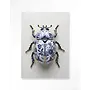 Urban Cotton Wandkleed Blue Beatle