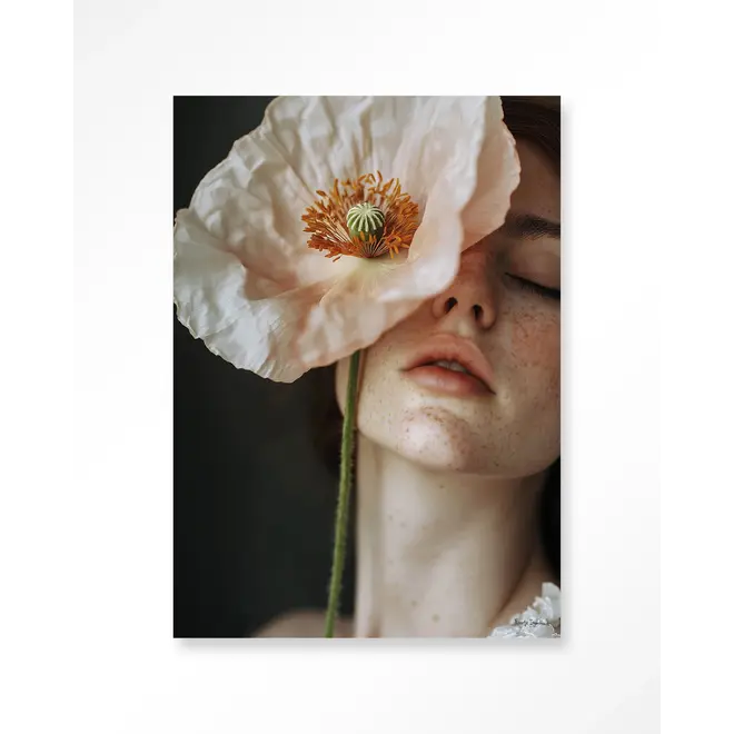 Urban Cotton Wandkleed Poppy Flower