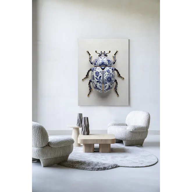 Urban Cotton Wandkleed Blue Beatle
