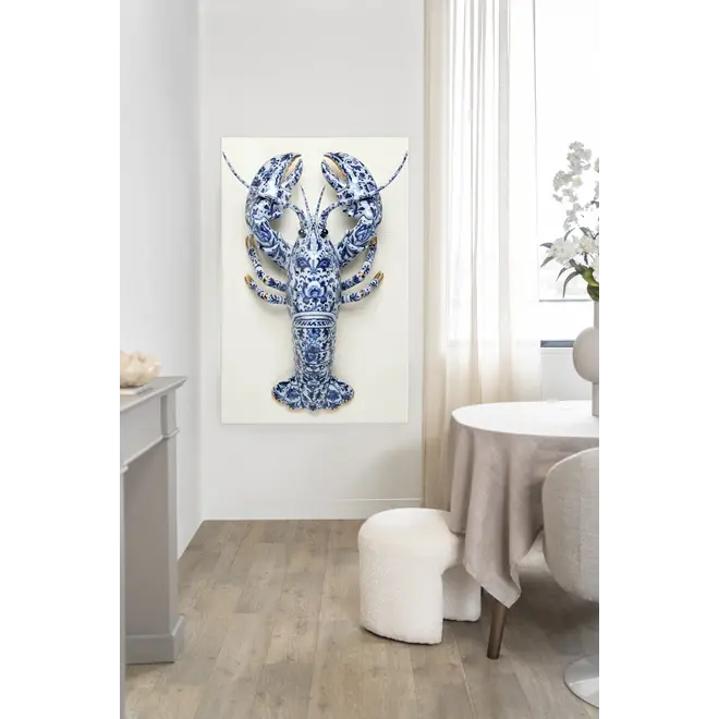 Urban Cotton Wandkleed Blue Lobster