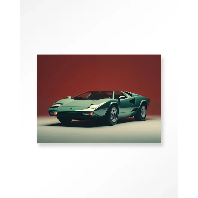 Urban Cotton Wandkleed Vintage Lamborghini