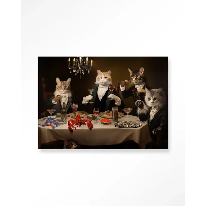 Urban Cotton Wandkleed Cat Supper