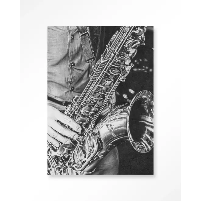 Urban Cotton Wandkleed The man with the sax