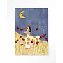 Urban Cotton Wandkleed Girl In A Poppyfield