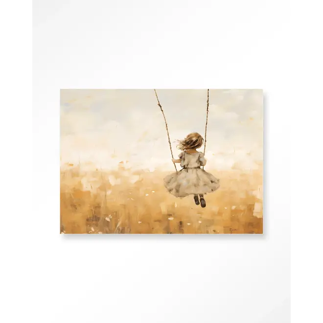 Urban Cotton Wandkleed Swinging Girl