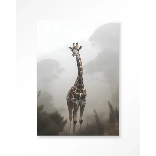 Urban Cotton Wandkleed Giraffe Mist