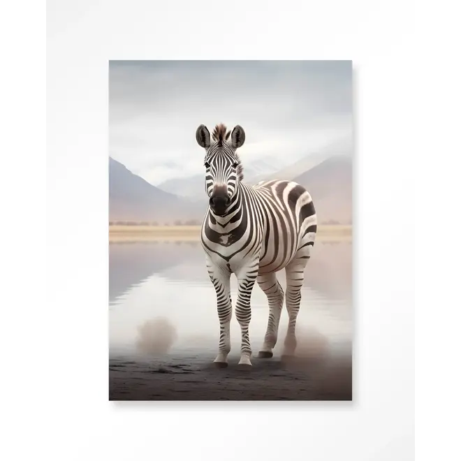 Urban Cotton Wandkleed Zebra Mist