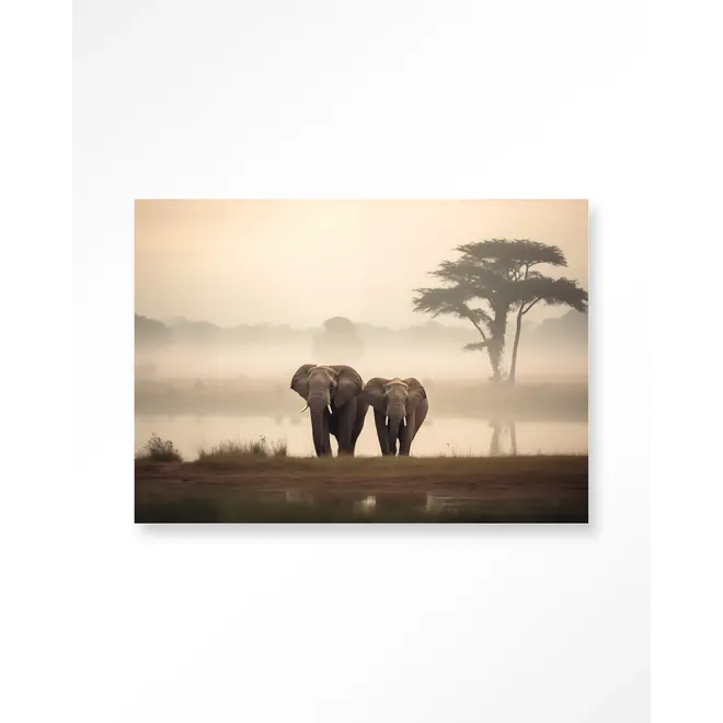 Urban Cotton Wandkleed Elephant Mother