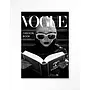 Urban Cotton Wandkleed Fashion Book Black