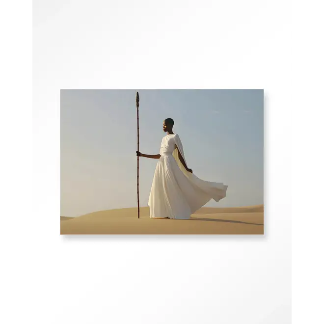 Urban Cotton Wandkleed Warrior In White