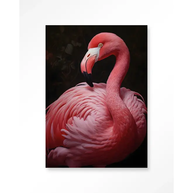 Urban Cotton Wandkleed Pink Flamingo