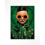 Urban Cotton Wandkleed Green Flower