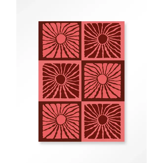 Urban Cotton Wandkleed Suns In Pink