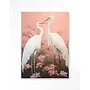 Urban Cotton Wandkleed Pink Love Birds