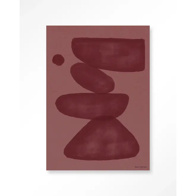 Urban Cotton Wandkleed Elementa Burgundy 2