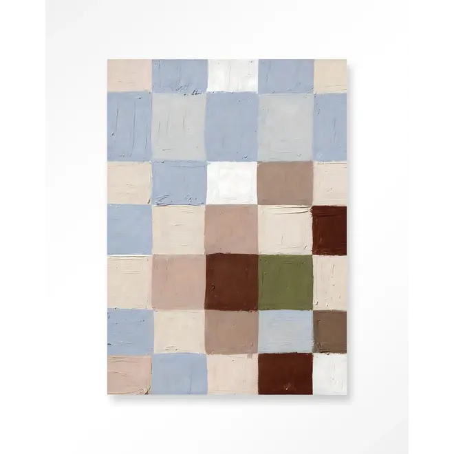 Urban Cotton Wandkleed Blue Blocks