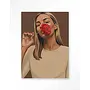 Urban Cotton Wandkleed Red Poppy Girl