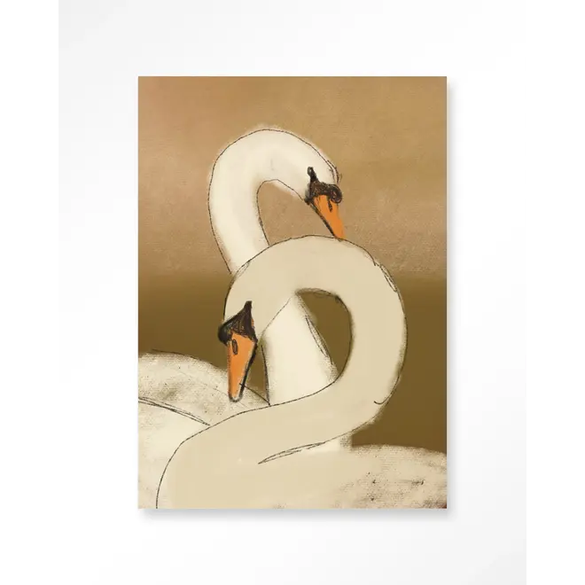 Urban Cotton Wandkleed Swan Lake Green
