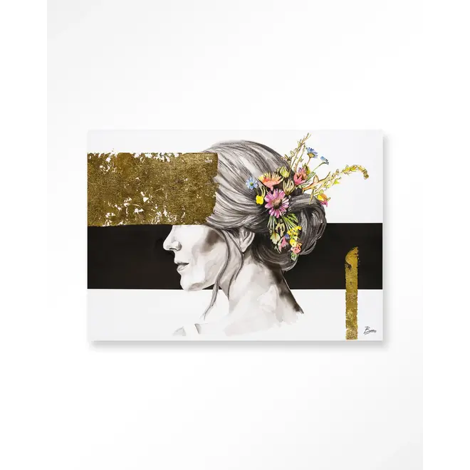 Urban Cotton Wandkleed Blooming In Gold