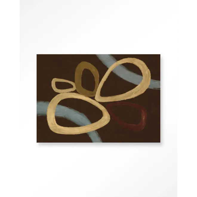 Urban Cotton Wandkleed Ring Of Abstraction Brown