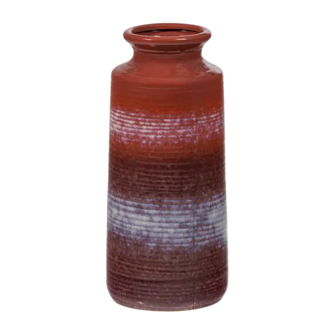 Decennia XL Vaas keramiek rood/paars 38xø17 cm