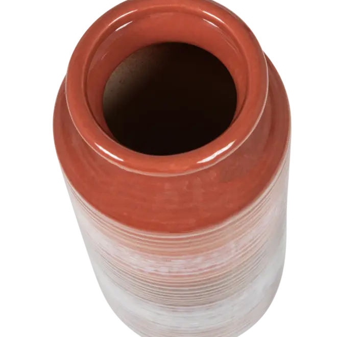 Decennia XL Vaas keramiek rood/paars 38xø17 cm