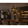 Hanglamp 4+3 zip / Artic zwart