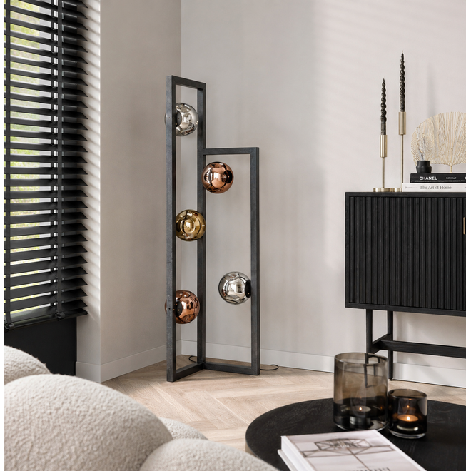 Vloerlamp 5L stellar / Artic zwart