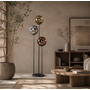 Vloerlamp 3x Ø25 stellar / Artic zwart