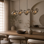 Hanglamp Hover 8-lichts / Beige