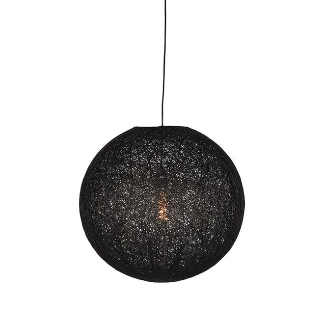 LABEL51 Hanglampen Twist - Zwart - Vlas - M