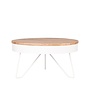 LABEL51 Salontafels Saran - Wit - Metaal - 80 cm - Rond
