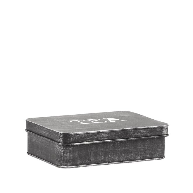 LABEL51 Keukenaccessoires Theedoos - Antiek Zwart - Metaal - One Size