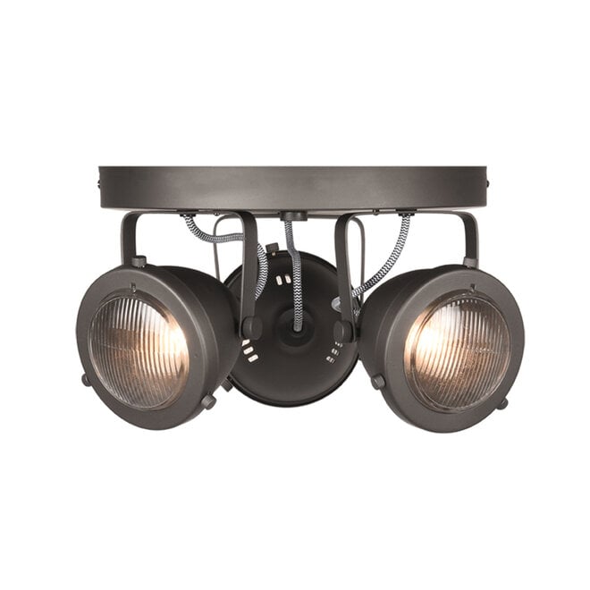 LABEL51 Spots Moto - Burned Steel - - 3-Lichts