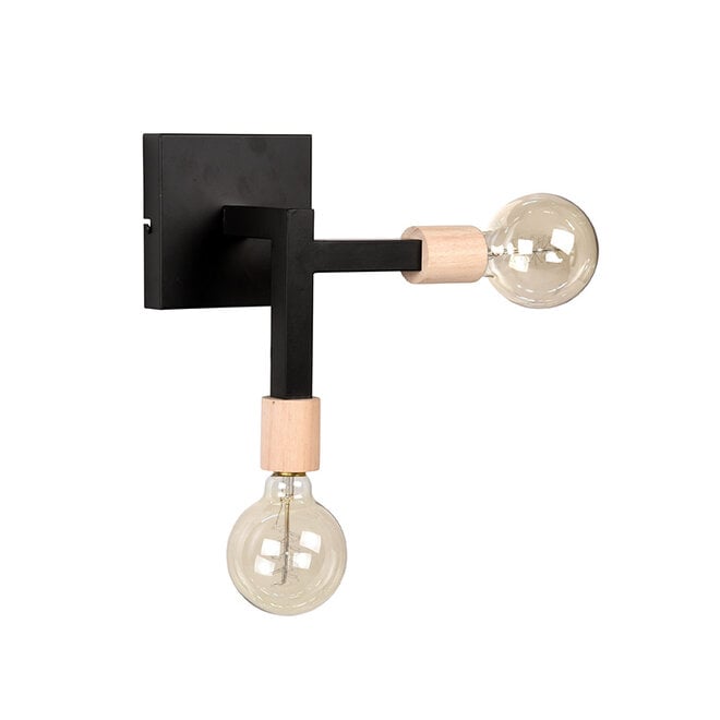 LABEL51 Wandlampen Loco - Zwart - Metaal - SALE