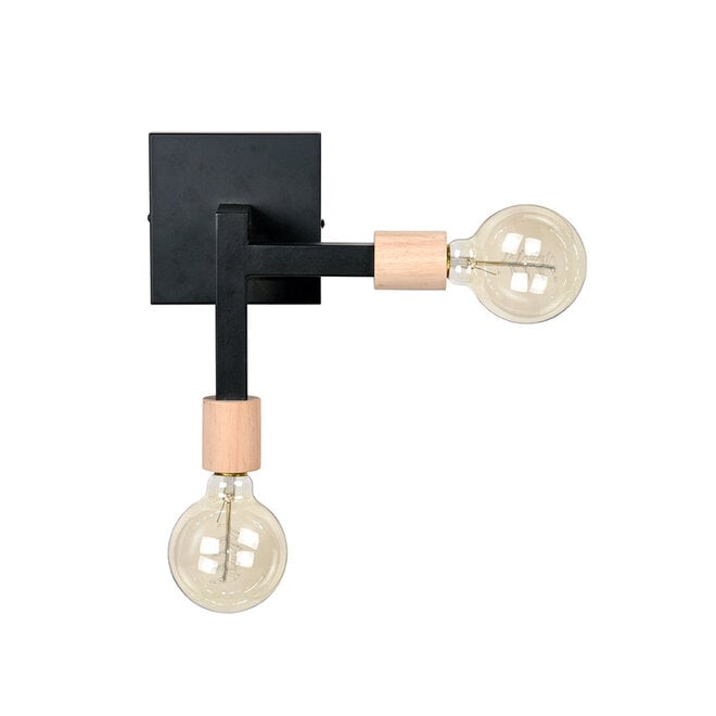 LABEL51 Wandlampen Loco - Zwart - Metaal - SALE