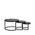 LABEL51 Salontafels Set Triplet - Zwart - Mangohout - 60 cm - Rond