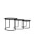 LABEL51 Salontafels Set Tres - Zwart - Metaal - 55 cm