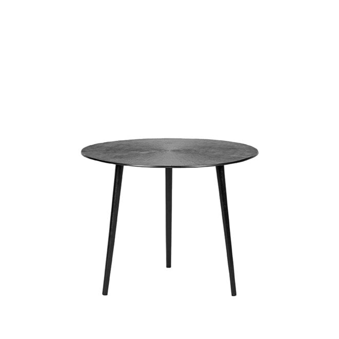 LABEL51 Salontafels Nobby - Zwart - Metaal - 50 cm - Rond