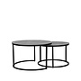 LABEL51 Salontafels Grand - Antiek Ash - Metaal - 75 cm - Rond