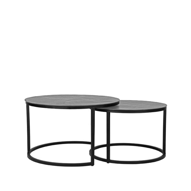 LABEL51 Salontafels Grand - Antiek Ash - Metaal - 75 cm - Rond
