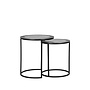 LABEL51 Salontafels Set Pair - Antiek Ash - Metaal - 40 cm